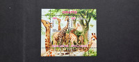 žirafe - Čad 2011 - blok 2 znamk, žigosan (Rafl01)