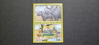 živali Afrike (II) - Gabon 2023 - blok, žigosan (Rafl01)