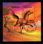 Znamke Tanzania 1993 blok 235 konj