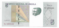 ANGOLA, 5 kwanza, 2012, UNC