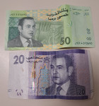 Bankovci Dirham (Maroko) 20, 50