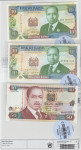 BANKOVEC 10-1990,1993,50-1996 SHILINGIP24b,P24e,P36a.1 (KENIJA) UNC.