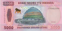 BANKOVEC 5000 FRANCS P45a (RWANDA) 2024,UNC