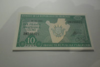 BANKOVEC BURUNDI 10 FRANCS 2005 UNC