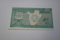 BANKOVEC BURUNDI 10 FRANCS 2005 UNC