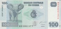 BANKOVEC 100 FRANCS (DEMOKRATIČNI KONGO) 2013.UNC