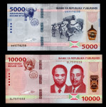 BURUNDI, 5.000 in 10.000  frankov 2022 (2023) UNC