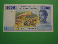 CENTRALNA AFRIKA (KAMERUN) 2002 - 1000 FRANKOV - PRODAM