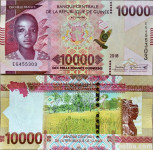 GVINEJA, 10.000 frankov, 10000 francs, l. 2018 UNC