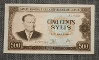 GVINEJA   500  SYLIS  1960 TITO aUNC