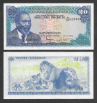 KENIJA 20 šilingov 1978  (P-17)  "Levi" UNC