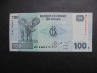 KONGO 100 FRANCS 2007 UNC