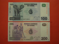 KONGO 2007 - 100 IN 200 FRANKOV - PRODAM