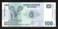 KONGO, Congo, 100 frankov, 100 francs, 2007, UNC