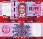 LIBERIJA 50 dollars 2022 UNC