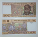 MADAGASKAR 10.000 frankov 1995 UNC