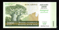 MADAGASKAR - 2000 ariary,10000 francs, spominski, 2012, UNC
