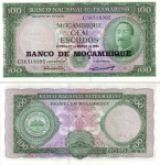 Mozambik, 100 ESKUDOV, Lisboa, 1961 UNC