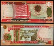 MOZAMBIK 100.000 meticais, 1993  P139 UNC