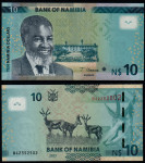 Namibija 10 dollars 2021 UNC živali antilopa