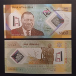 NAMIBIJA 60 dolarjev spominski bankovec  l. 2025  UNC