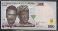 NIGERIJA, 1000  / 1.000  naira, 2018, UNC