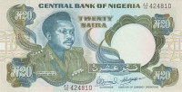 NIGERIJA 20 NAIRA 1984-2000 P-26f  UNC