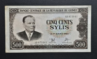 Prodam bankovec 500 Sylis Gvineja-Tito 1960