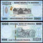 Ruanda / Rwanda ,1000 frankov / francs , iz leta 2019 , UNC