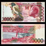 Sao Tome & Principe 20.000 dobras 2013 UNC ptice