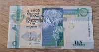 Sejšeli 10 rupees AU UNC