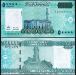 NOVO!!! SOMALIJA 50.000 šilingov 2023 UNC