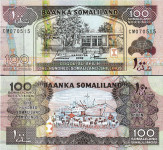 Somaliland 100 shillings / 100 šilingov 2002 UNC