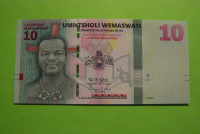 SWAZILAND (ESWATINI) 2024/25 NOVI DIZAJN - 10 EMALANGENI - PRODAM