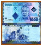 TANZANIJA - 1000 shilingi 2010 UNC