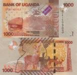 UGANDA 1000 šilingov 2017 UNC  - antilopa