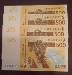 West african state, 500 francs / frankov iz leta 2012 , P-719K  UNC