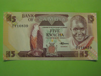 ZAMBIJA (ZAMBIA) 1986 - 5 KWACHA - PRODAM