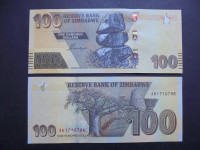 ZIMBABWE 100 DOLLARS 2020 UNC