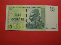 ZIMBABWE 2007 - 10 DOLARJEV - PRODAM