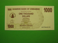 ZIMBABWE 2007 - 1000 DOLARJEV - PRODAM