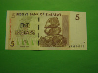 ZIMBABWE 2007 - 5 DOLARJEV - PRODAM
