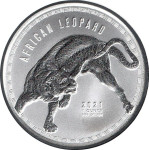 1 oz SREBRNIK Ghana 5 cedis Afriški LEOPARD 2021 srebro Ag (otaku)