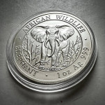 ‼️REDEK 1 OZ SREBRNIK SOMALIJSKI SLON 2004 somalia elephant (otaku)
