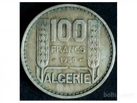 LaZooRo: Alžirija 100 Francs 1950 VF/XF