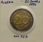 Alžirija 20 Dinars 1996