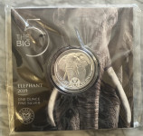 BIG FIVE 1OZ SREBRNIK - ELEPHANT