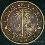 LaZooRo: Britanska zahodna Afrika 1 Shilling 1942 VF