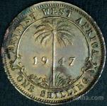 LaZooRo: Britanska zahodna Afrika 1 Shilling 1947 H XF
