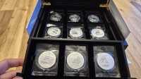 Celoten set srebrnikov Rwanda Nautical